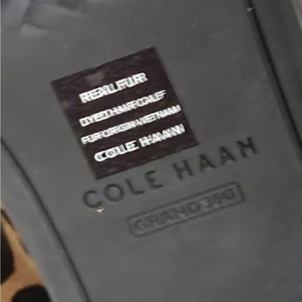 Cole Haan Harrington Grand Buckle Bootie in Ocelot Print Haircalf‎ size 8 B new! - Picture 10 of 16